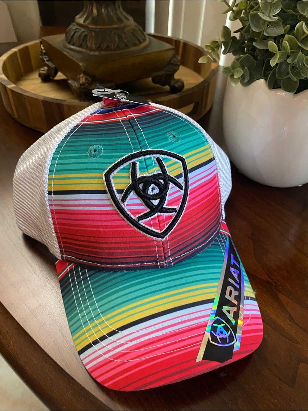 Ariat Multicolor Striped Mesh-Back Cap